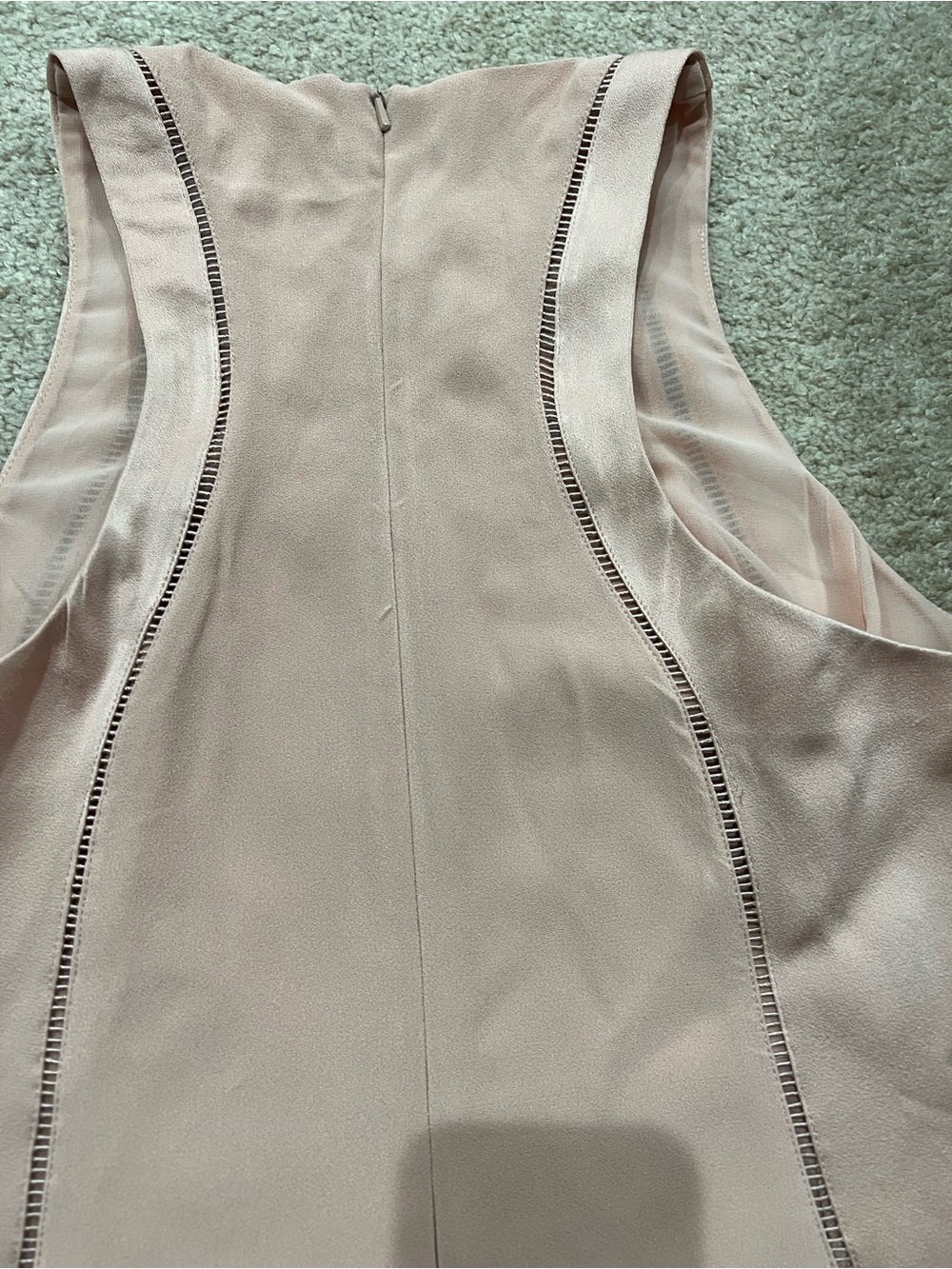 Reiss Dusty Pink Sleeveless Shell Top - Picture 12 of 14
